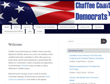 Tablet Screenshot of chaffeecountydemocrats.org